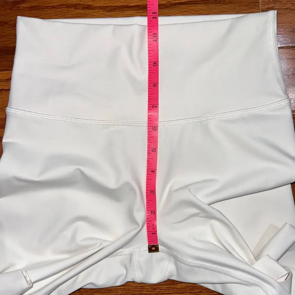ALO Yoga Ripped Leggings in Off-White Cream